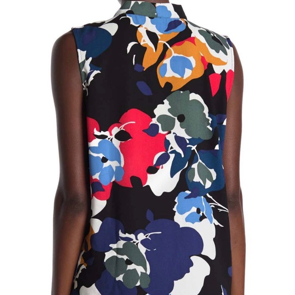 NWT HALOGEN Floral Sleeveless Blouse - Medium - Picture 5 of 7